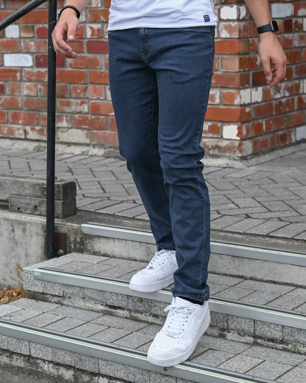 Berlin | Stretch-cotton Jeans | Mid-Blue