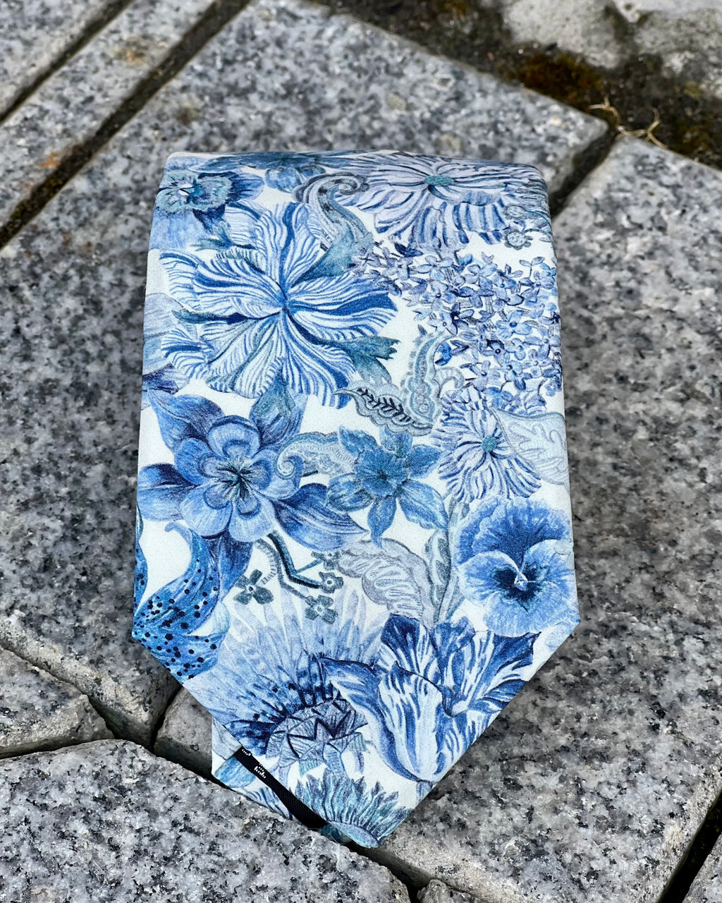 Blue floral Liberty Tana Lawn tie by Parisian 