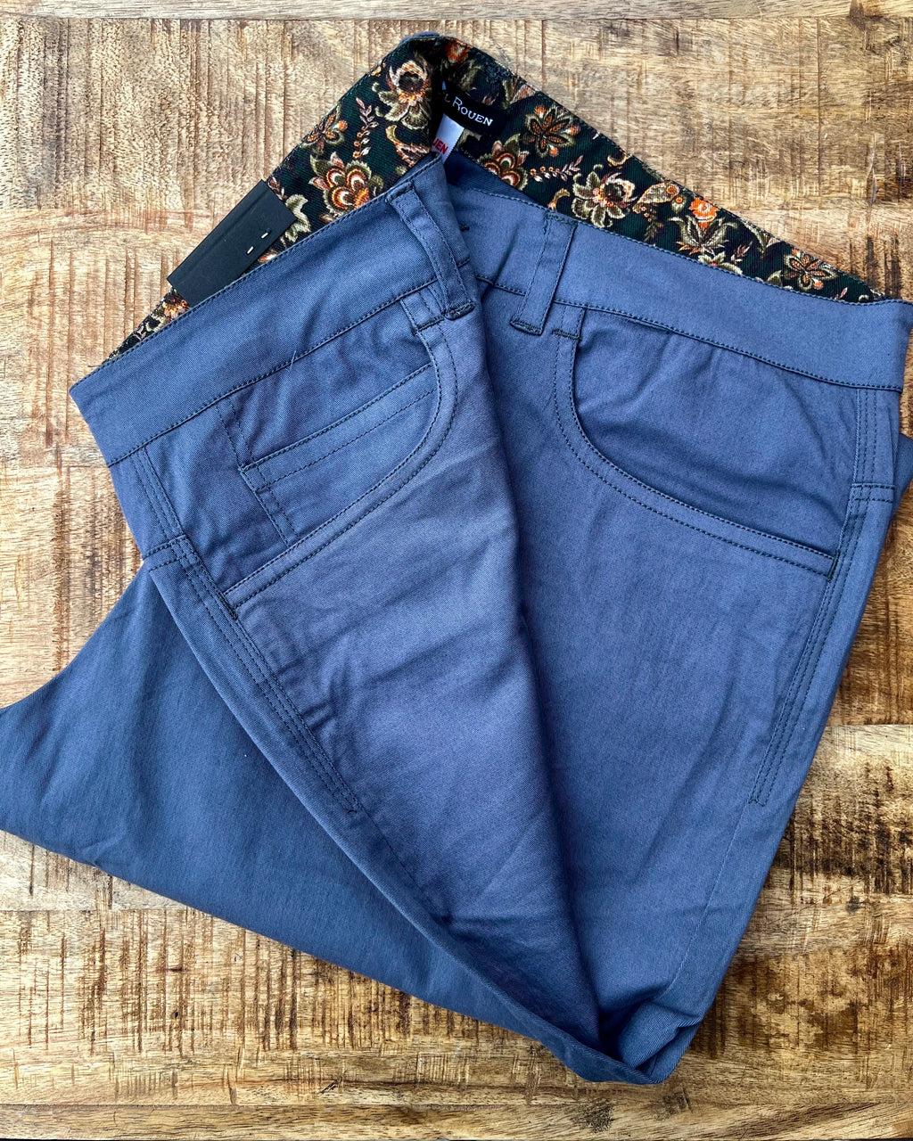 Michel Rouen | Stretch Cotton-blend pocket shorts | Blue | CLEARANCE