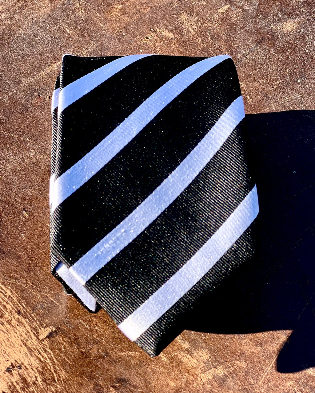 Striped pure silk tie by Silandro