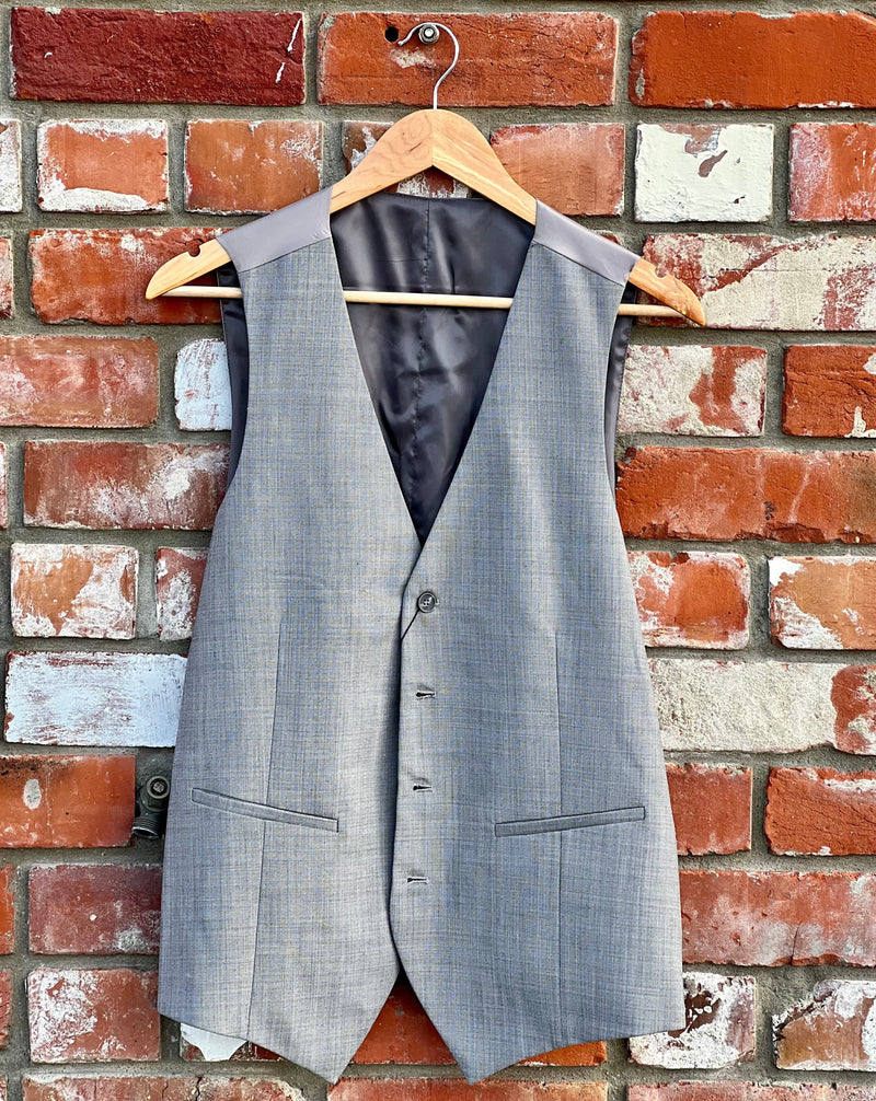 Grey mens waistcoat by Savile Row 