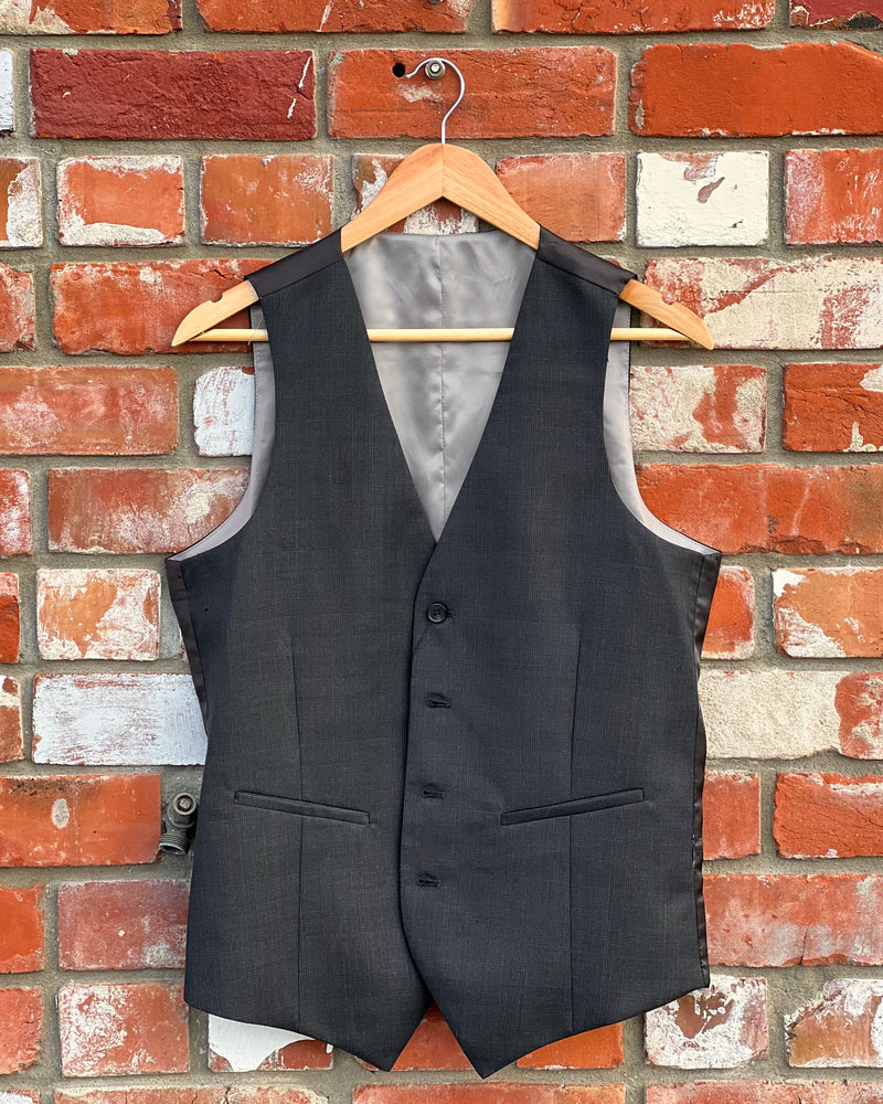 Savile Row | Wool-mix Suit Waistcoat | B5-Spider | Charcoal