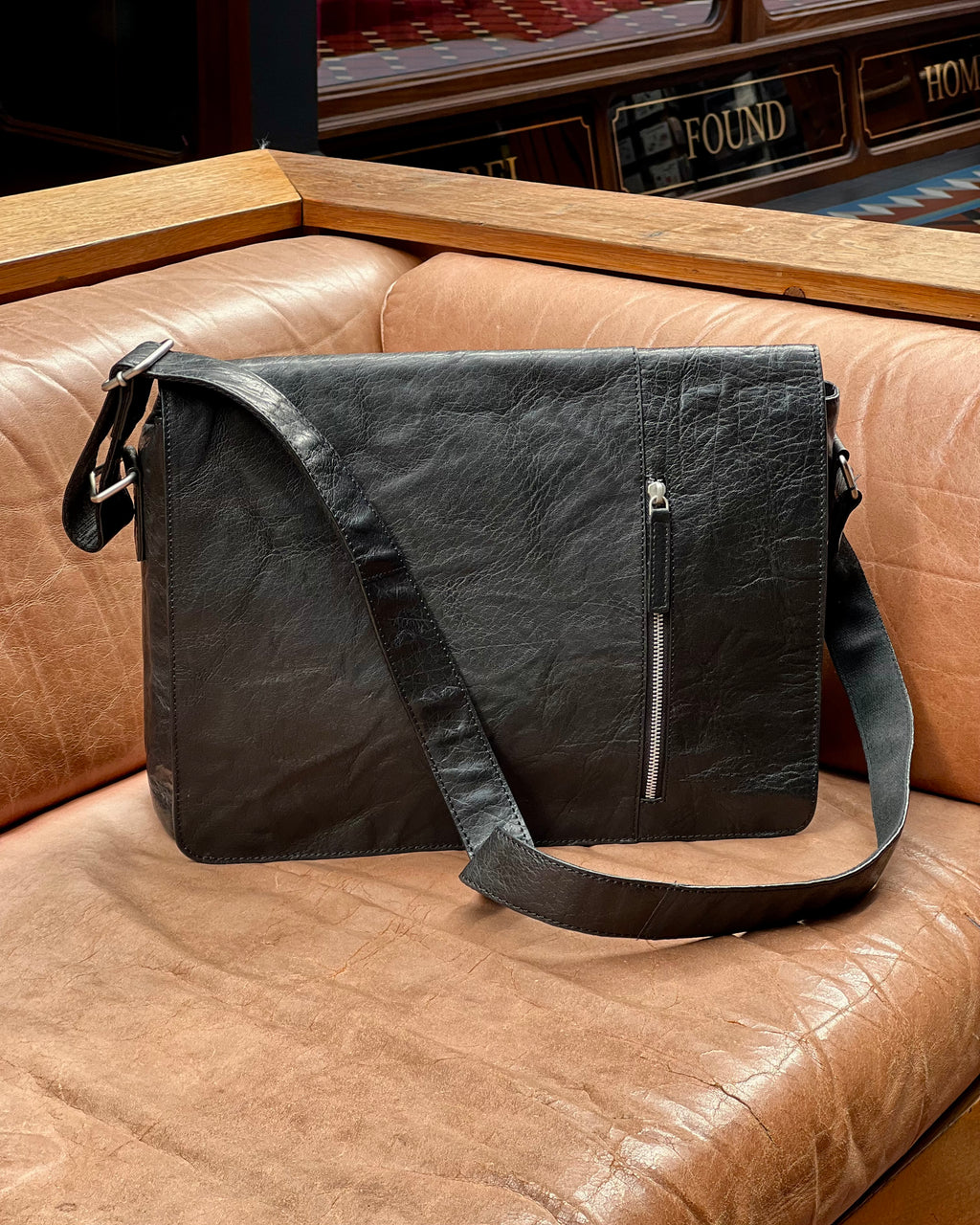 Pierre Cardin | Shoulder Bag | Genuine Leather | Black