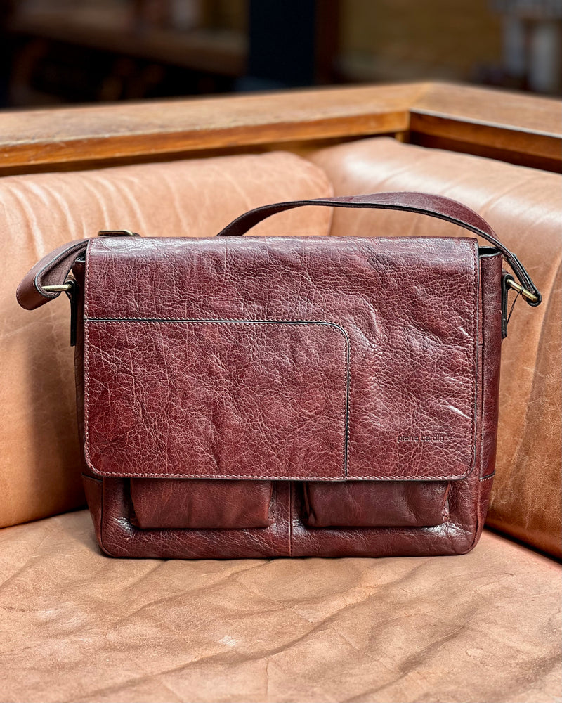 Pierre Cardin | Shoulder Bag | Genuine Leather | Brown