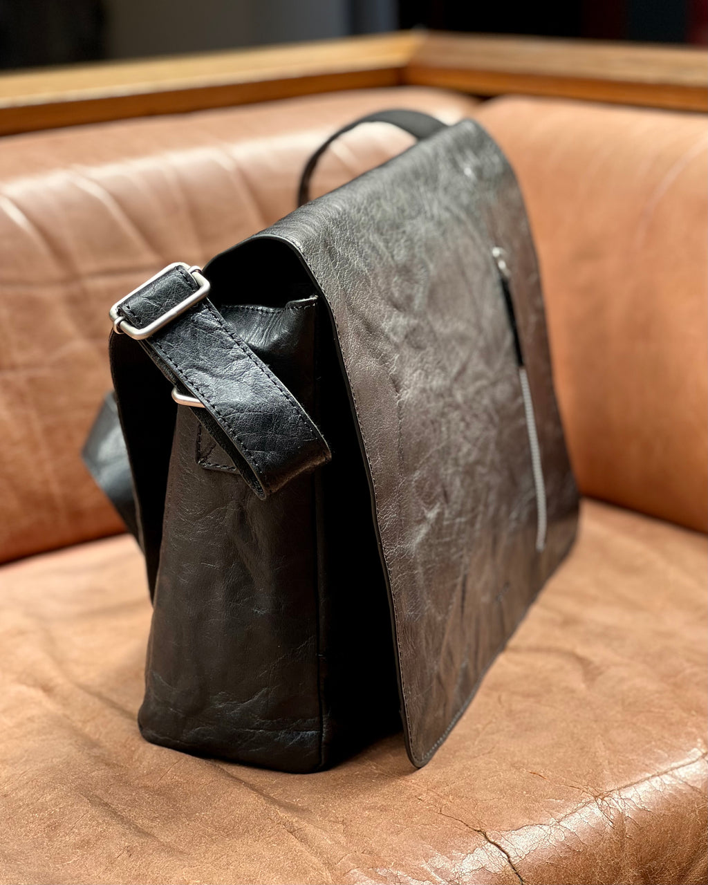 Pierre Cardin | Shoulder Bag | Genuine Leather | Black
