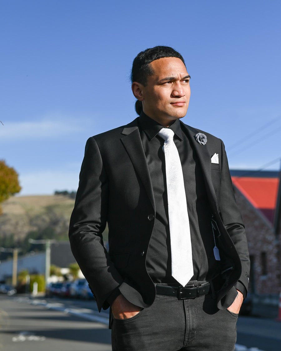 SUIT HIRE | Boston | Plain Collar Dual Cuff Slim Fit Shirt