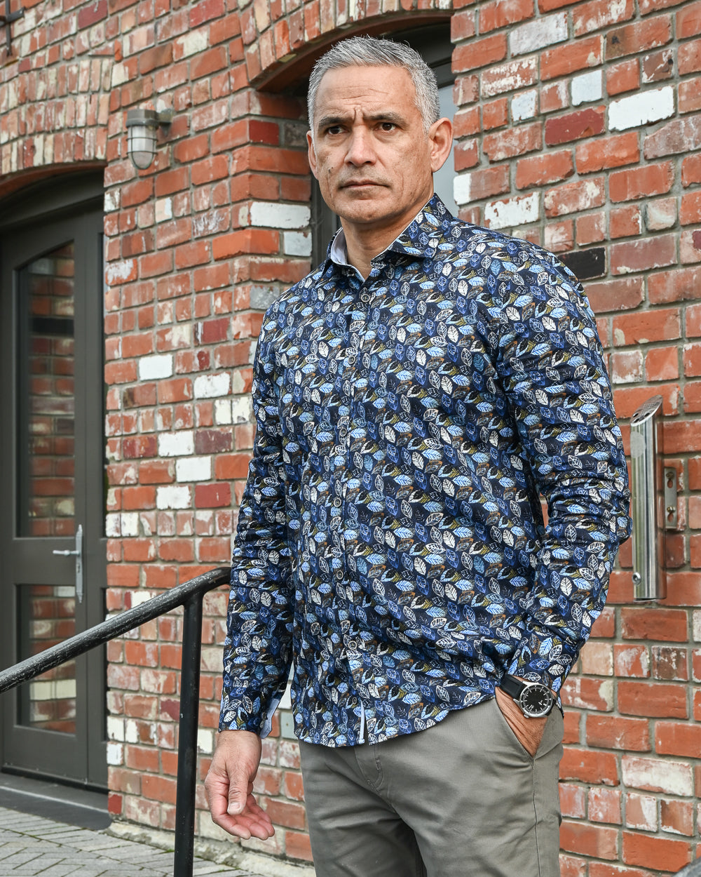 Thomson & Richards | Long-sleeve Patterned Shirt | 100% Cotton