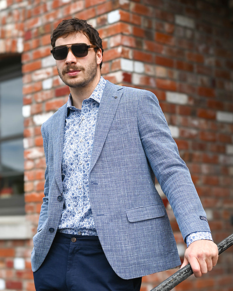 Daniel Hechter | Blazer | 100% Merino Wool | Blue
