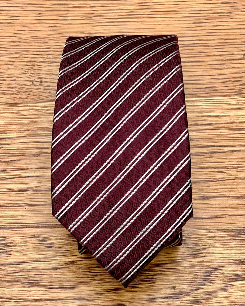 Daniel Hechter | Pure Silk Tie | Diagonal Stripes | CLEARANCE