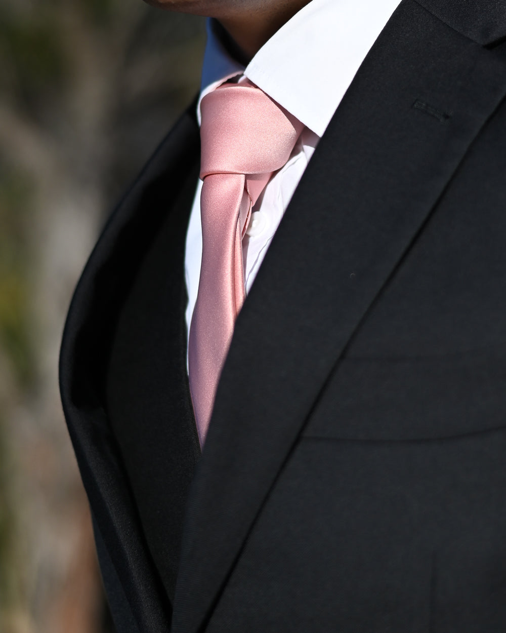 SCHOOL BALL-FORMAL HIRE | Dark Pink Silk-look Tie TO HIRE