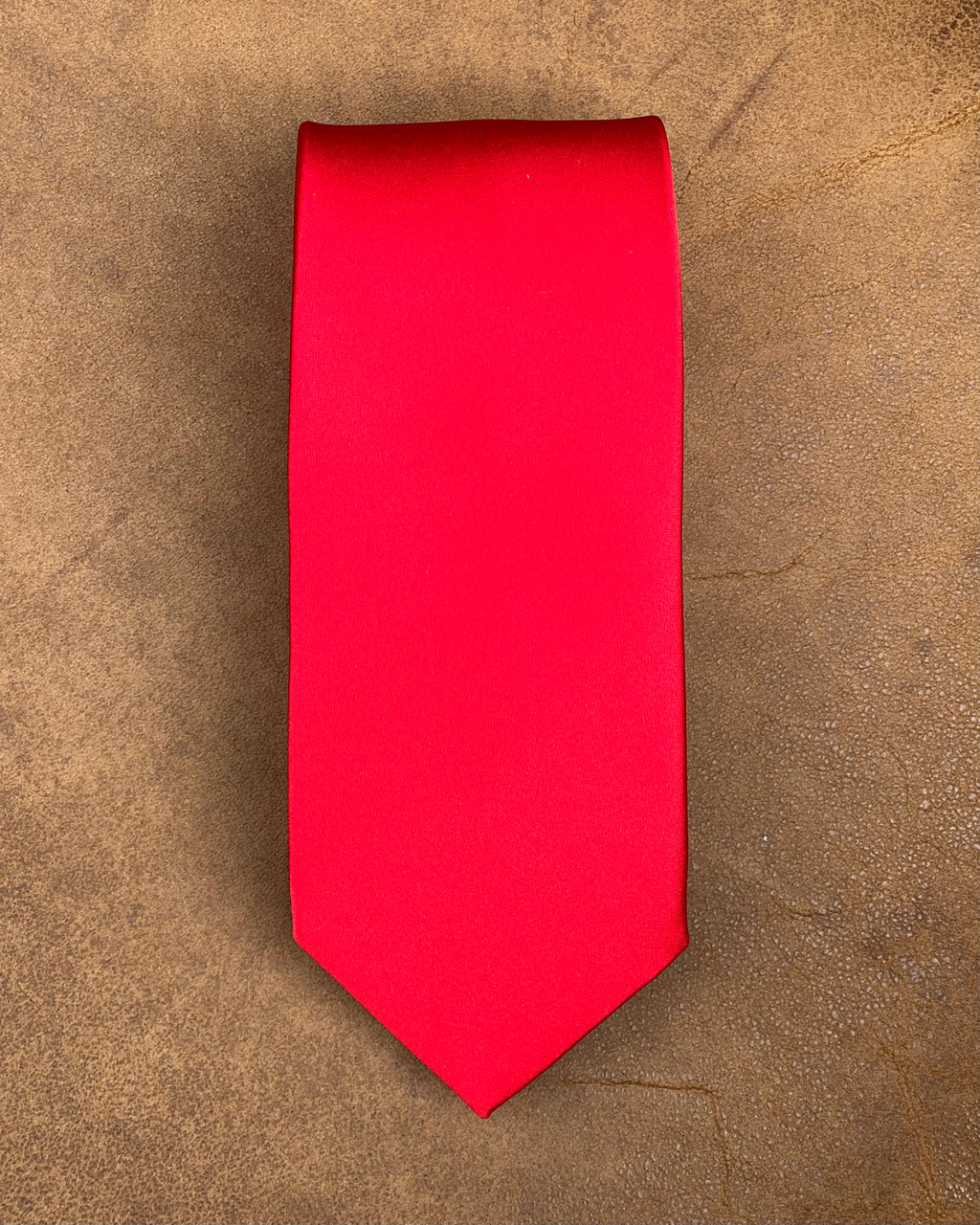 Fellini | Red Satin-look Tie | Polyester