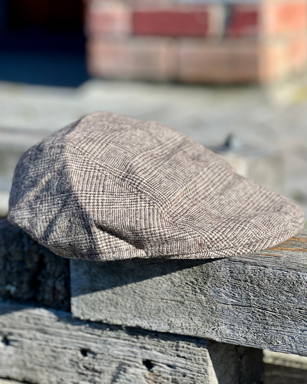 AUTN Australia | Flat Cap | Brown & Grey Check | Wool-blend
