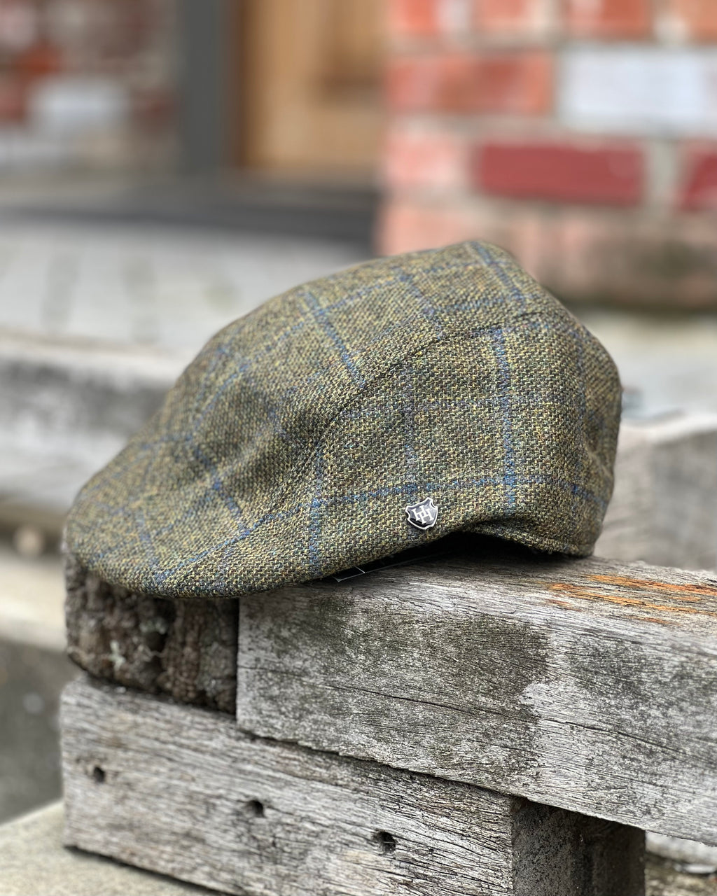 English Tweed Cap in pure wool by Hills Hats