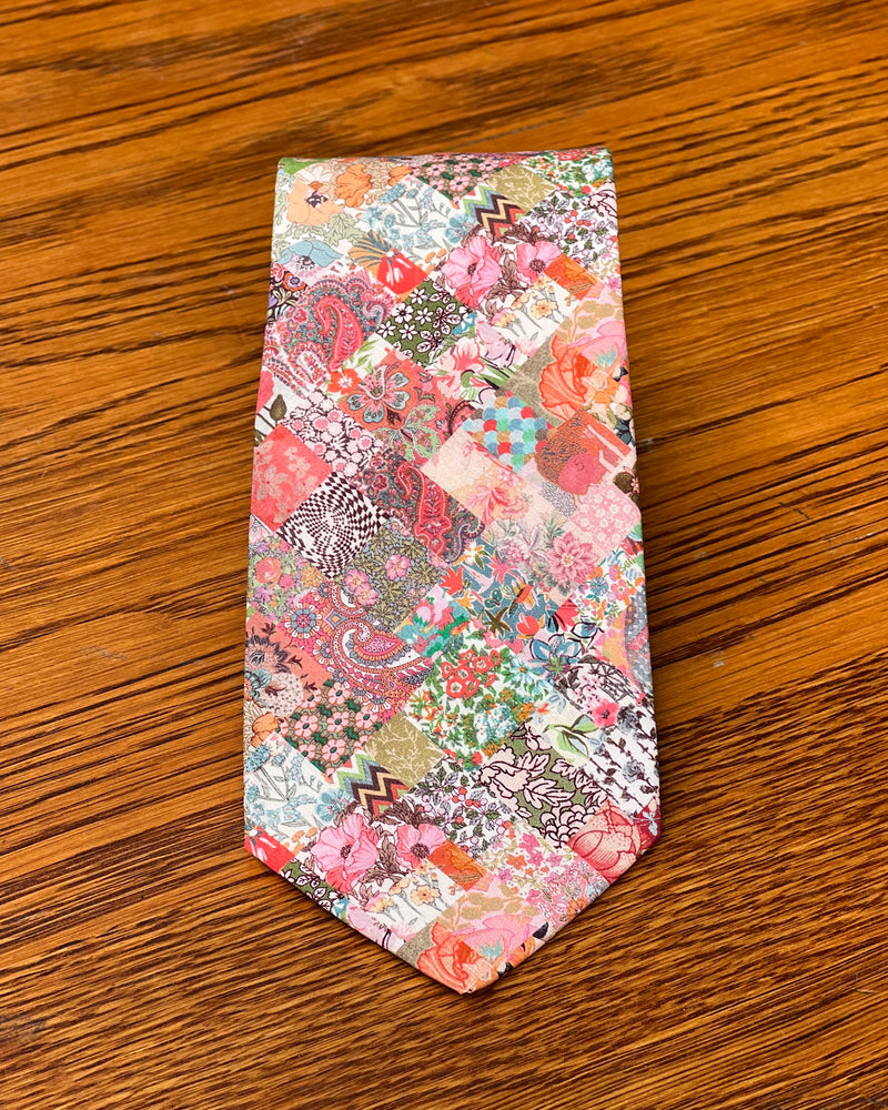 Parisian with Liberty | Patchwork Floral NeckTie | Liberty Tana Lawn