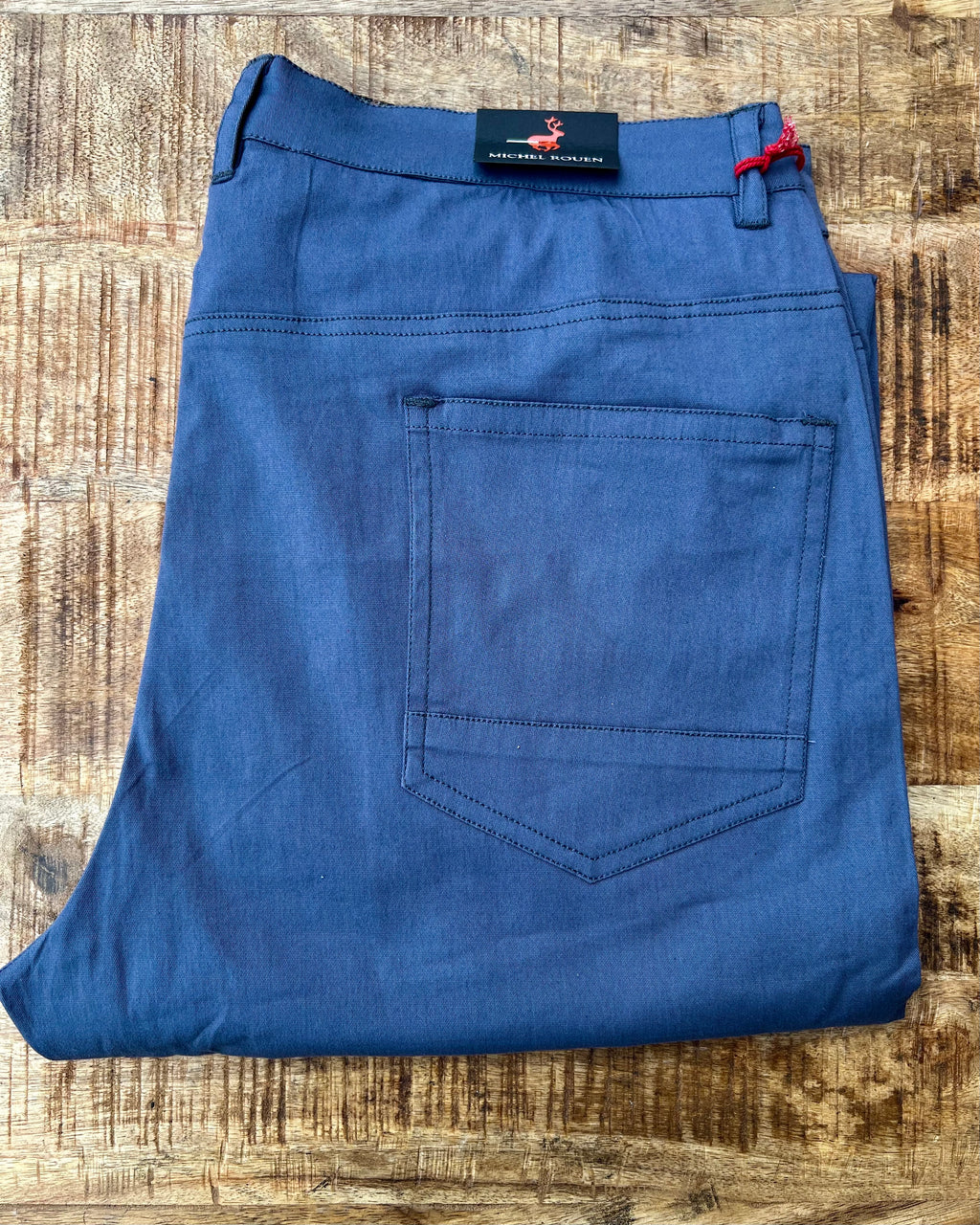 Folded Shorts by Michel Rouen in blue