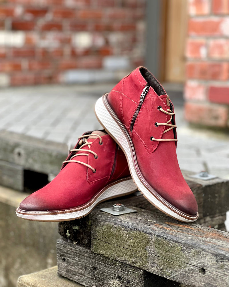 Men's Red leather boots by Ferracini