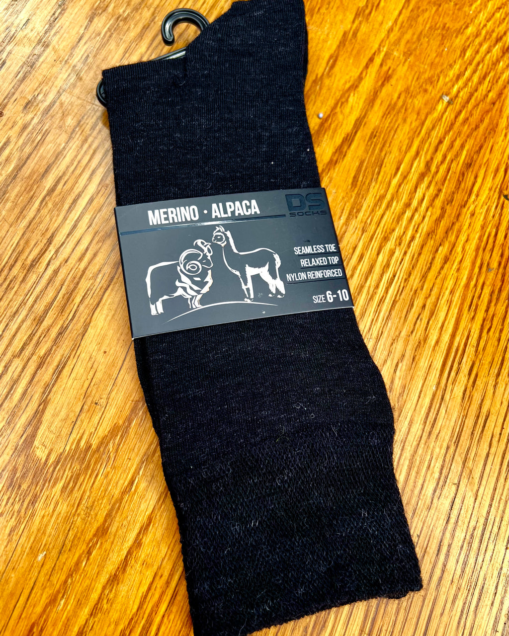 DS | Alpaca-Merino-Blend Socks | Black