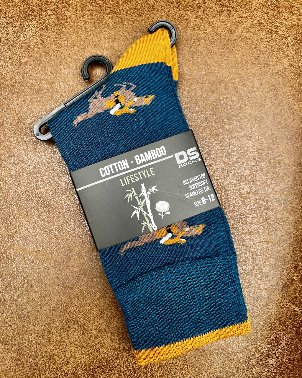 DS | Cotton-Bamboo Blend Socks | Racehorse Motif