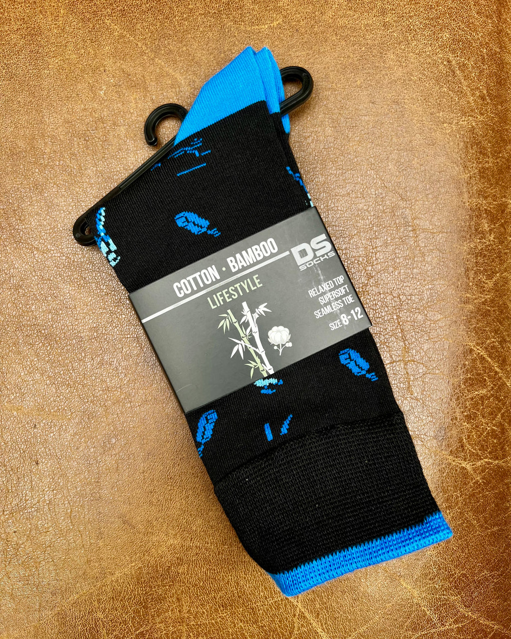 DS | Cotton-Bamboo Blend Socks | Black-Blue