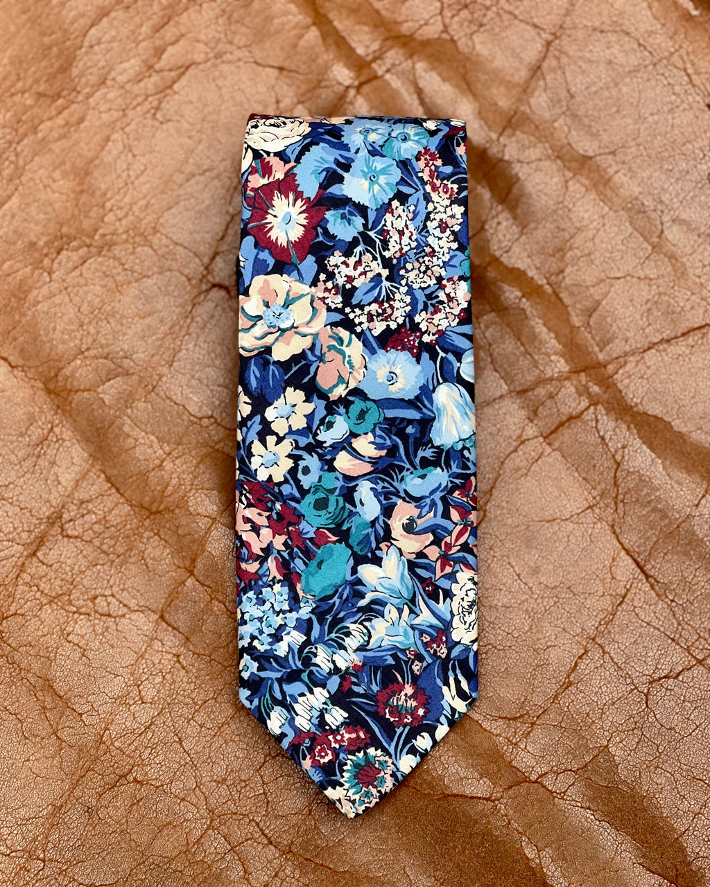Parisian with Liberty | Floral NeckTie | Liberty Tana Lawn | Blue
