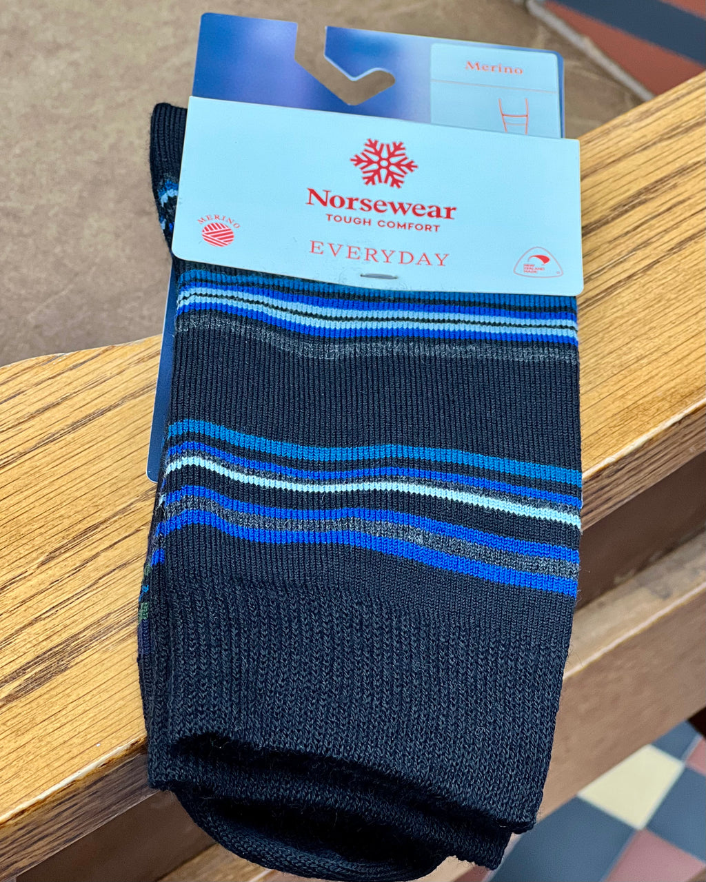 Norsewear | Merino-blend Socks | 1 pair | Striped