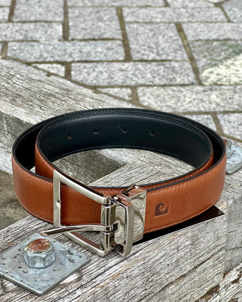 Pierre Cardin | Reversible Belt | Genuine Leather | Black / Brown