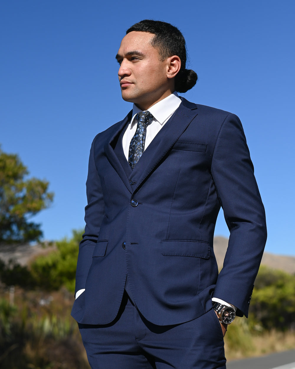 Savile Row | Super-fine Merino Suit Jacket | D10 - Marine