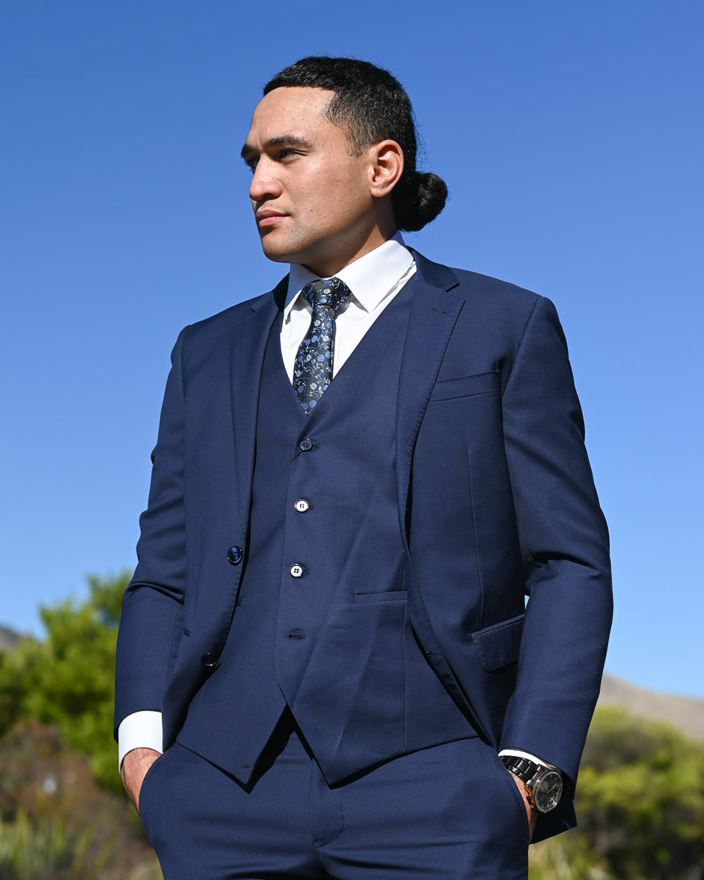 Savile Row | Super-fine Merino Suit Jacket | D10 - Marine