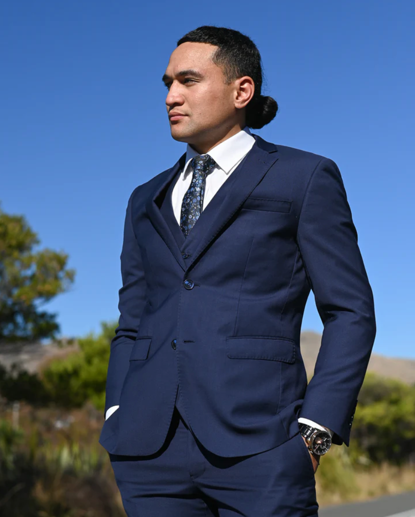 WEDDING SUIT HIRE Savile Row Navy Lounge Suit Jacket