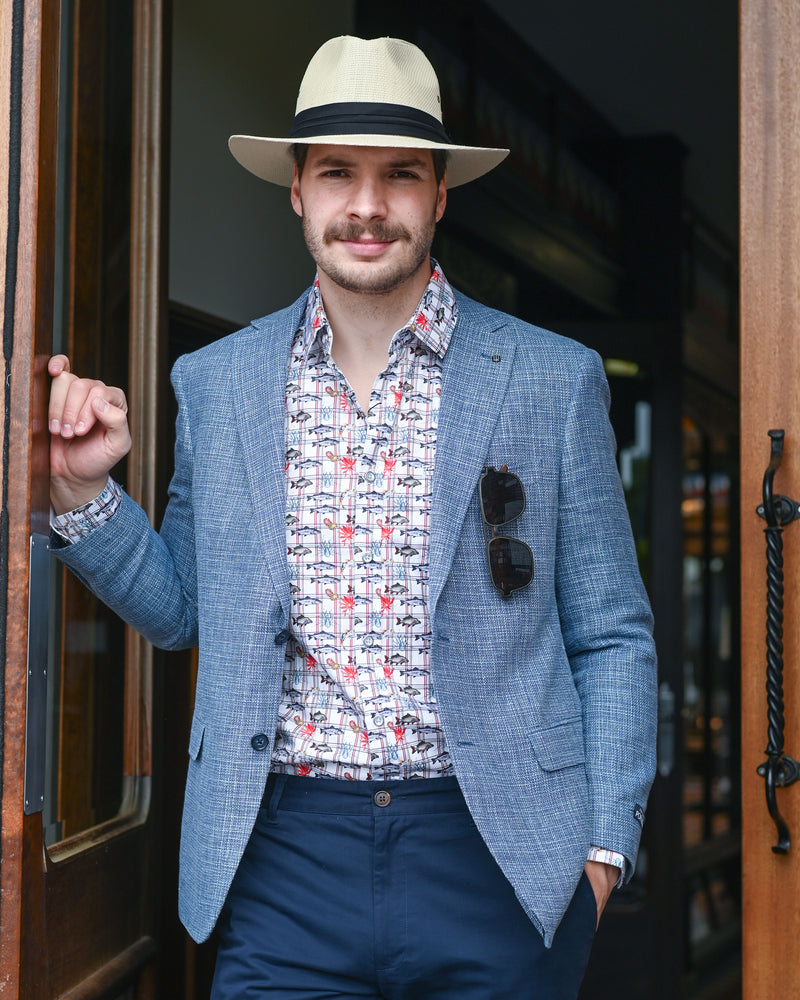 Daniel Hechter | Blazer | 100% Merino Wool | Blue