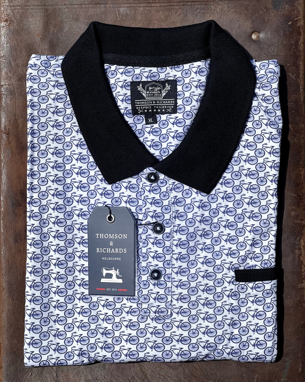 Short-sleeve cotton mix men's polo shirt by Thomson & Richards