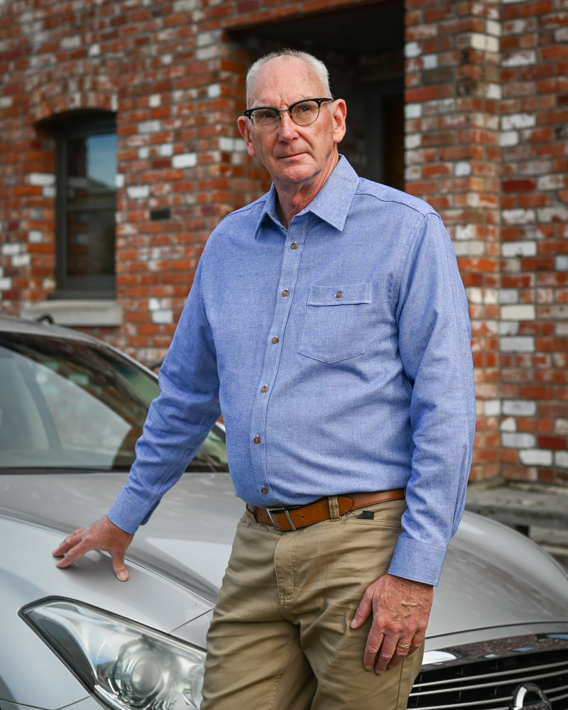 Vonella | Long-sleeve Shirt | Cotton Mix | Denim Look
