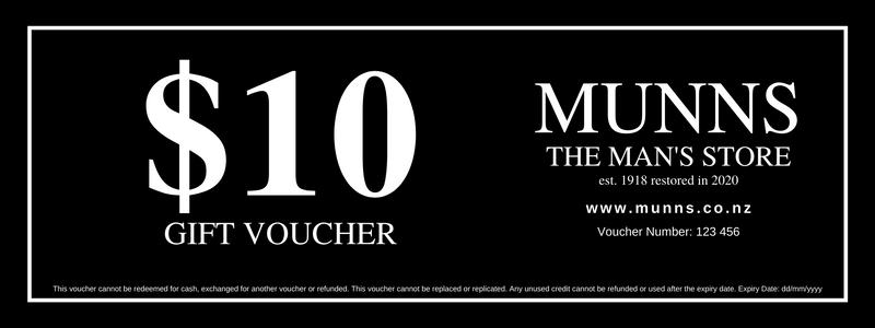 Munns Gift Voucher | To the Value of $10