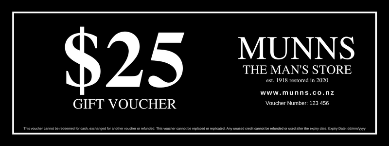 Munns Gift Voucher | To the Value of $25