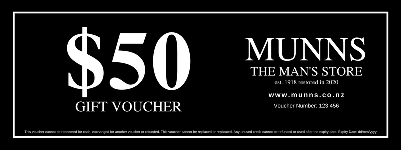 Munns Gift Voucher | To the Value of $50
