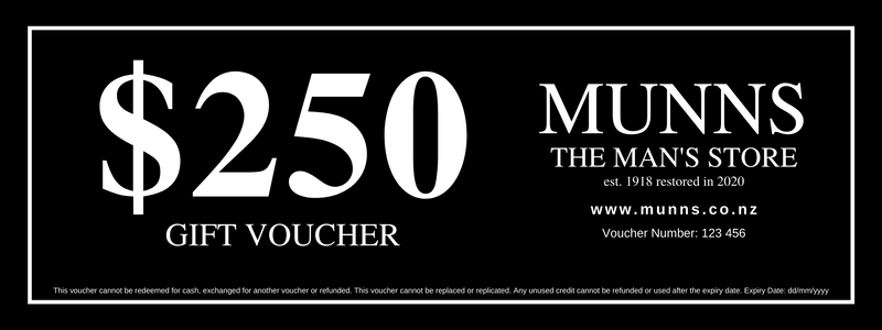 Munns Gift Voucher | To the Value of $250