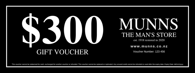 Munns Gift Voucher | To the Value of $300