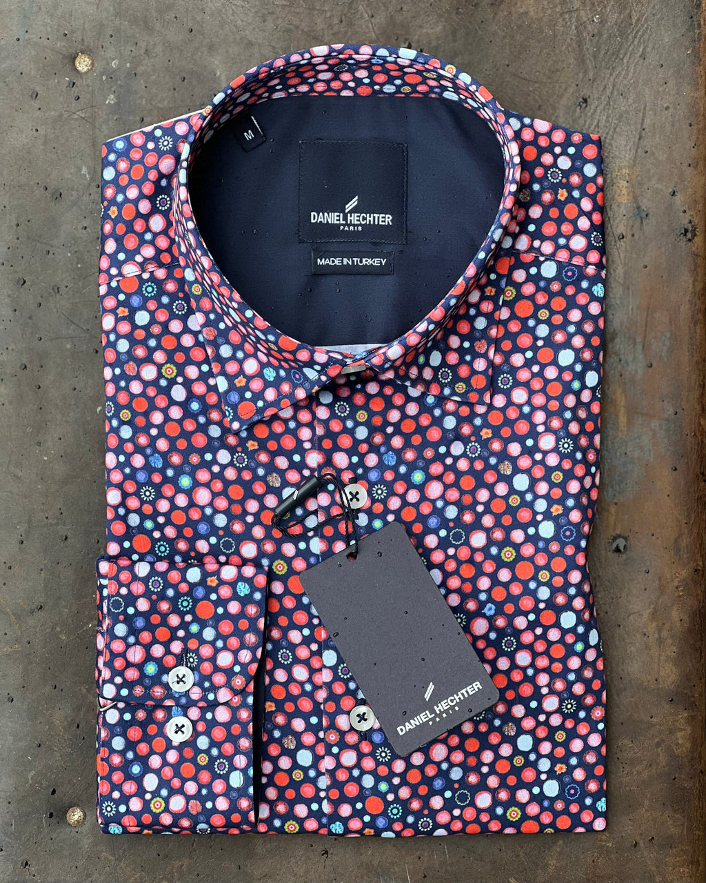 Colourful patterned long-sleeve shirt by Daniel Hechter