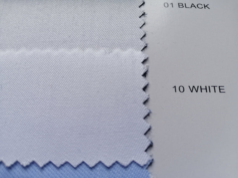 White cotton fabric sample