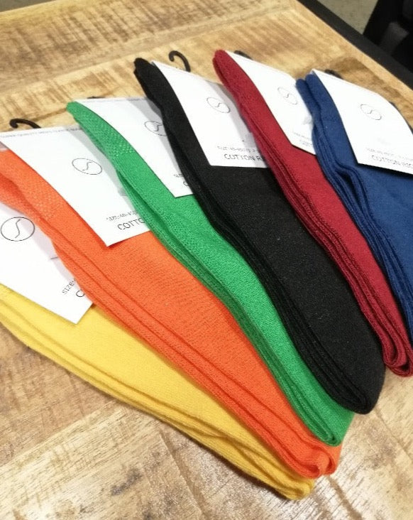 Colourful Cotton Socks - Made in Portugal - 1 pair
