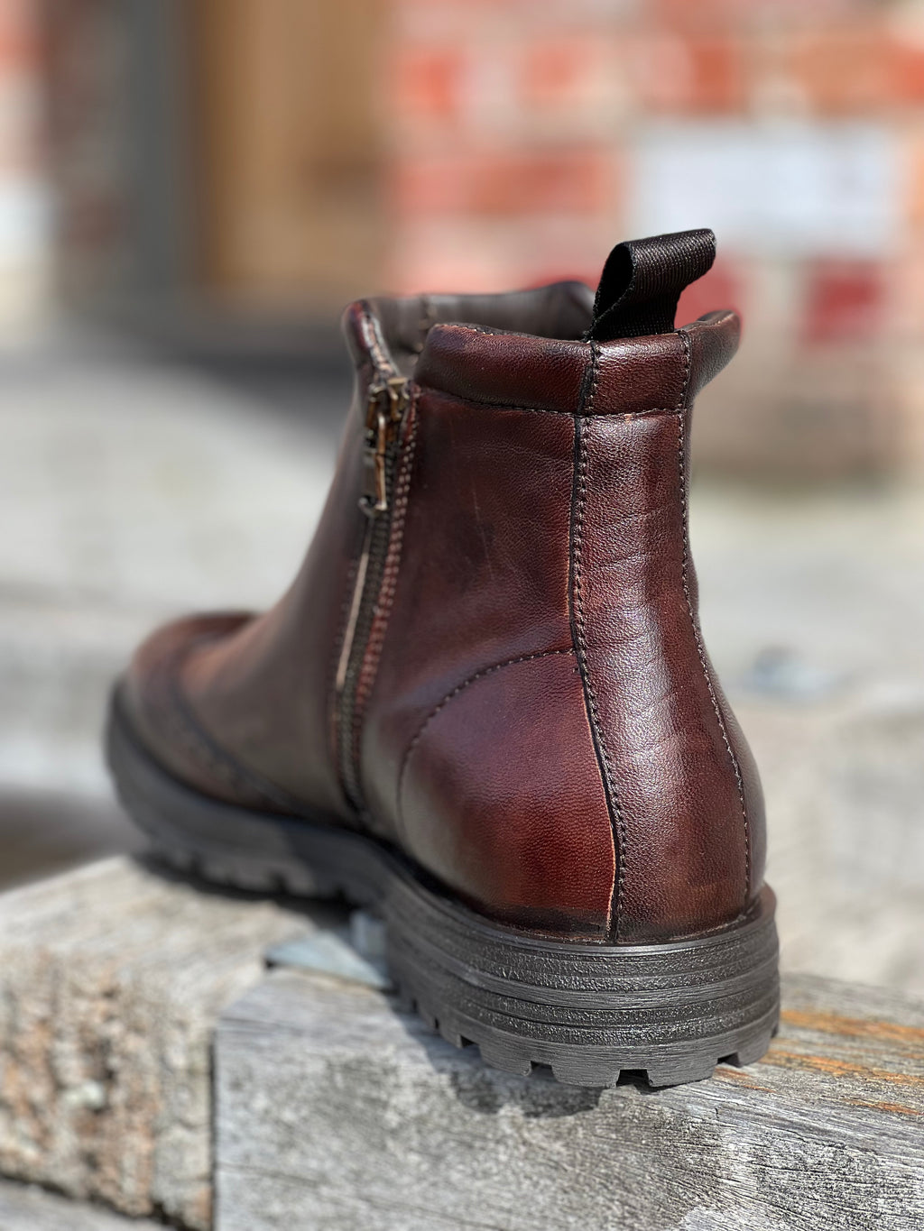 Italiano | 100% Leather Dress Boot | Dark Brown
