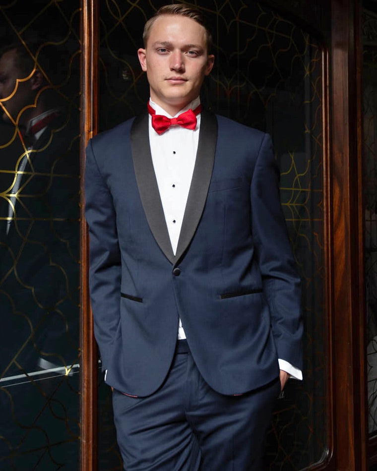 WEDDING HIRE  - Boston Navy Slim Fit Dinner Suit Jacket