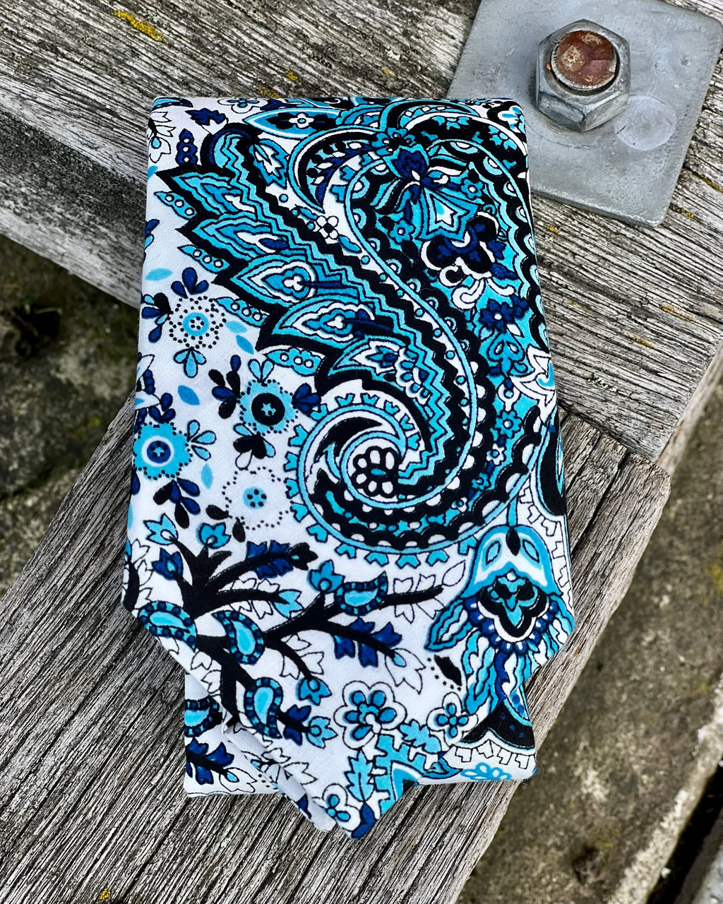Blue Paisley tie by the tie company - polyester