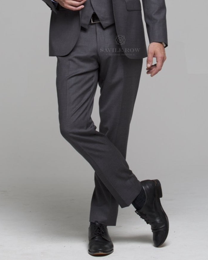 Savile Row | Pure Wool Suit Trousers | Abram | Grey | CLEARANCE