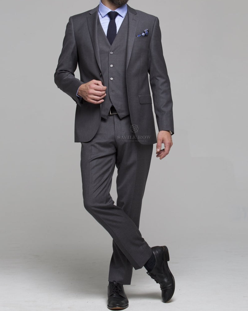 Savile Row | Pure Wool Suit Jacket | Abram | Grey | CLEARANCE